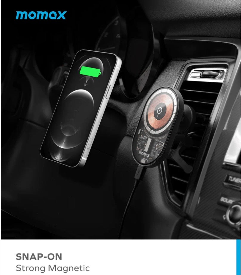MOMAX 汽車冷氣出風口手提電話手機支架 Magsafe 汽車用品