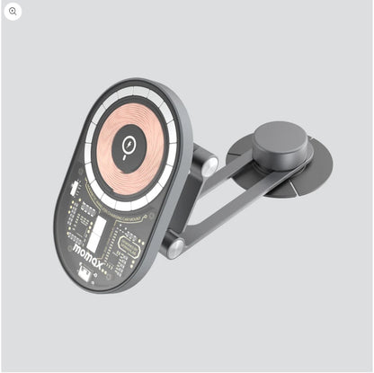 MOMAX 汽車冷氣出風口無線充電差電手提電話手機支架 汽車用品 MagSafe wireless charging 汽車用品